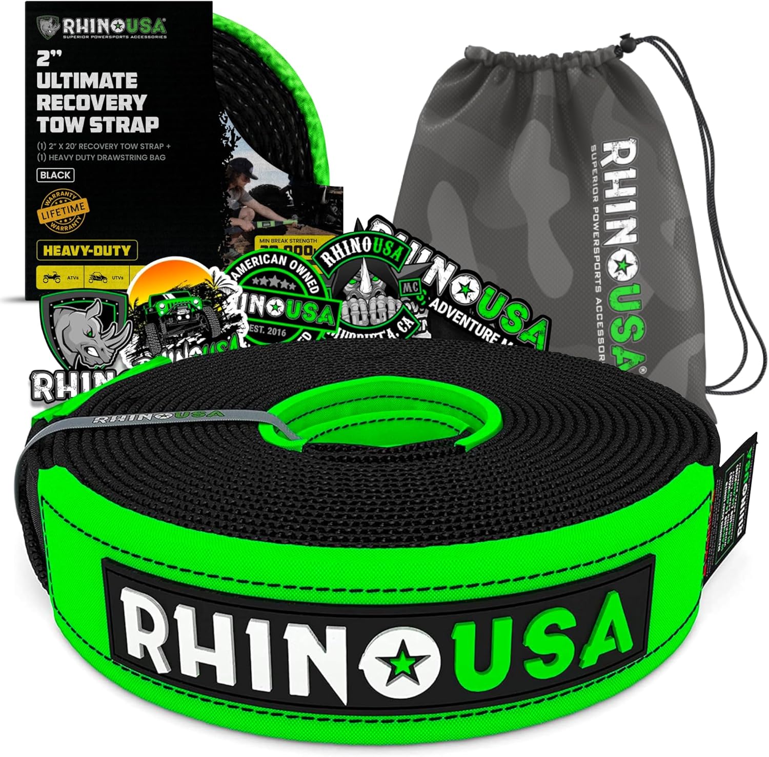 2" x 20' Ultimate Recovery Tow Strap