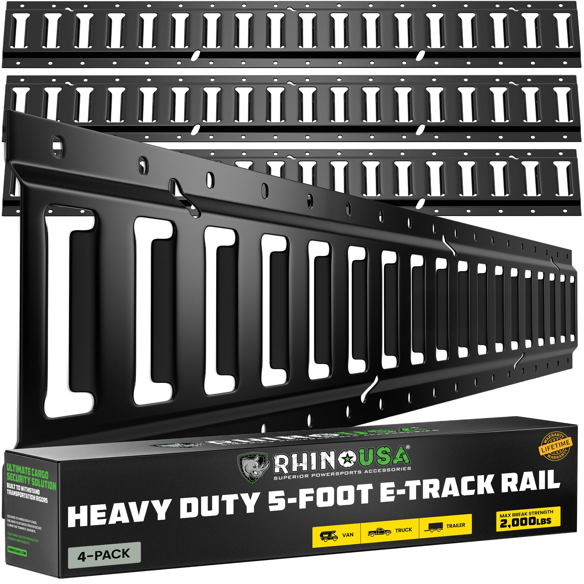 5FT E-Track Tie-Down Rails