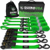 1" x 15' Ratchet Tie-Down Set (4-Pack) Rhino USA, Inc. 