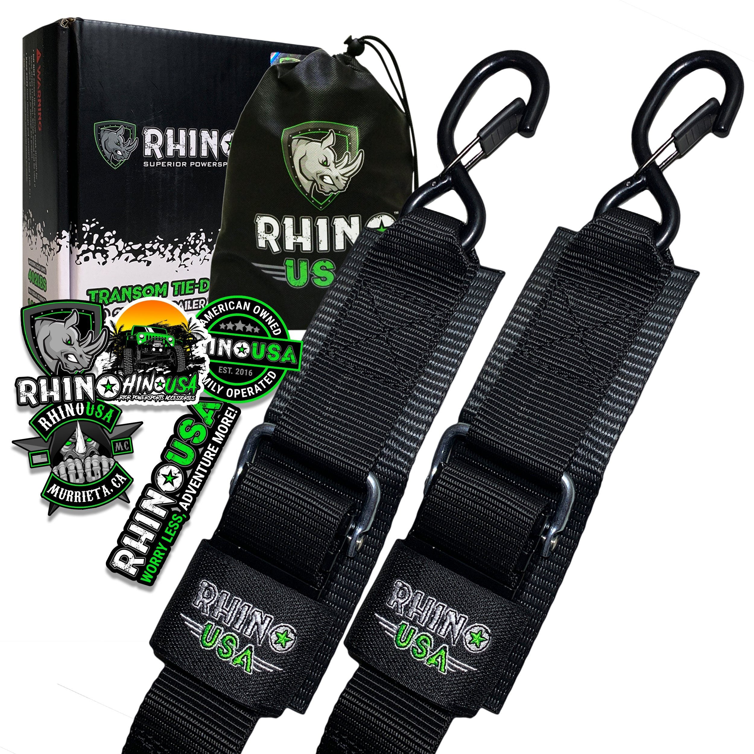 Rhino USA GMG-R1-4PACK - 1'' X 15' Ratchet Tie-Down Set (4-Pack)