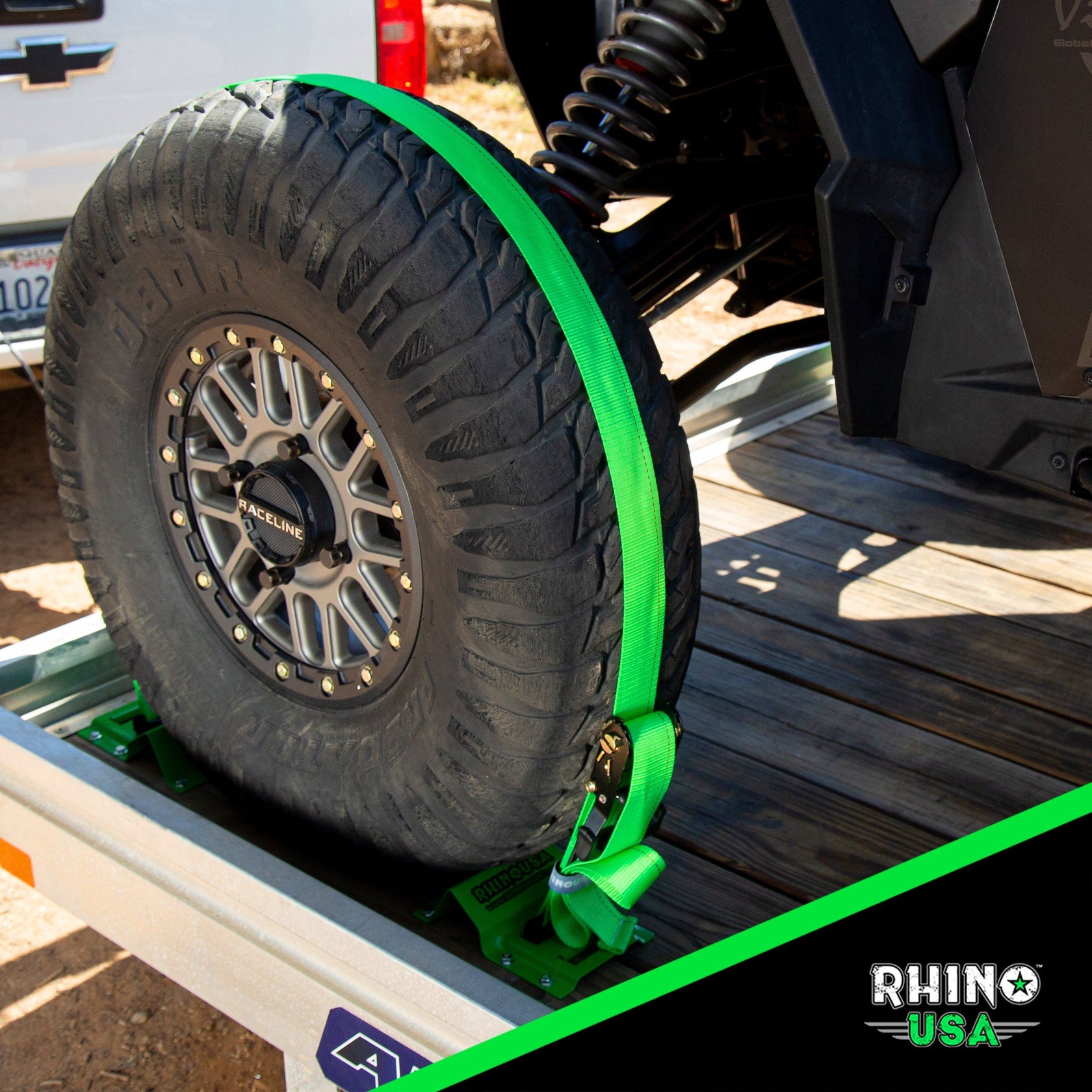 UTV Wheel Chock Tie-Down Kit – Rhino USA